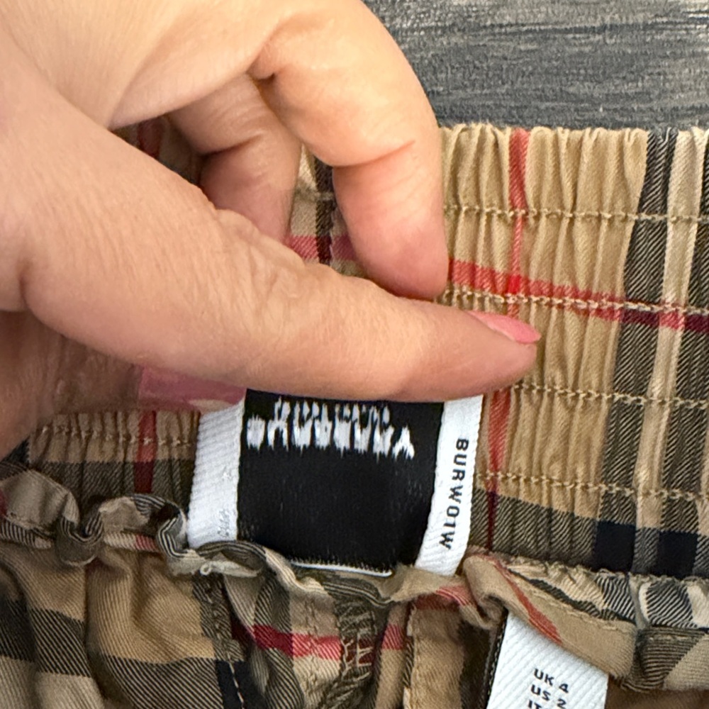 Burberry Vintage Check Side-Stripe Shorts Classic Designer Iconic - Picture 8 of 10